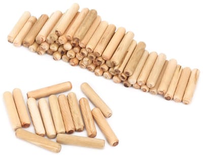 Houten Verbindingspennen - Meubelverbindingen - Meubelbouw - Optimale Lijmverdeling - 8x40 mm - Houtkleur