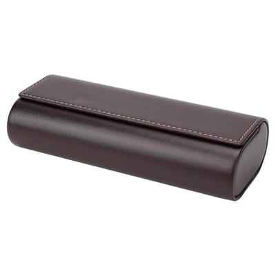 Dailygoody - Oversized Zonnebrillenhoes - Grote Brillenhoes - Bescherm je zonnebril - Koffie - Praktische reistas - Compatibel met verschillende modelle