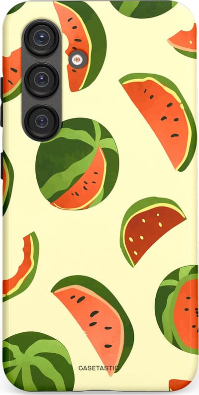 Casetastic Hoesje Geschikt voor Samsung S25 - Stijlvolle Beschermende Duo-layer Case - Watermeloen Festijn
