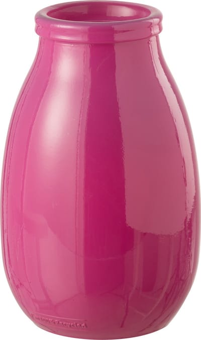 J-Line vaas - glas - oranje/roze - large