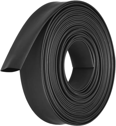 Allecto - Krimpkous - 24mm - Waterdichte Mouwen - Zwart - Kabelreparatie - Elektrische Isolatie - 9 m lang - Voor Draadverbindingen