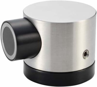 Deurvastzetter RVS - Deurstopper Magneet - Deuren Vastzetten - Zwaar Massief Stabiel - 50mm Diameter - Mat Geborsteld