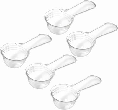 Novaliv 5X maatlepels 30g robuust kunststof Gemaakt in Duitsland Nauwkeurige dosering van poeders en vloeistoffen voor keuken fitness huishouden Perfect voor eiwitpoeder waspoeder maatschep doseerhulp sportschool