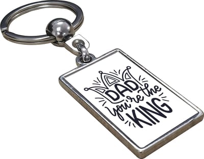Dad You're The King - Sleutelhanger - Cadeau - Verjaardag - Kerst - Kado - Valentijn - Vaderdag - Vaderdag cadeautje - Vaderdag cadeau voor papa