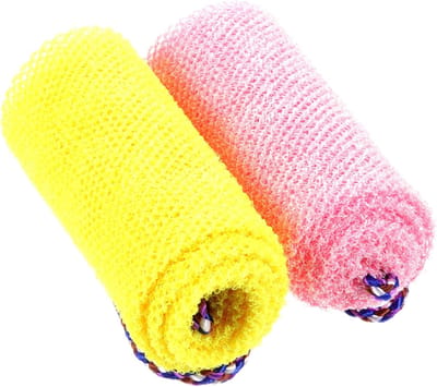 African net sponges-afrikaanse spons-net sponges-- snel schuimend, ruwe reiniging, lichtgewicht en gemakkelijk te gebruiken - 2-pack - 75 x 14 x 0,5 cm