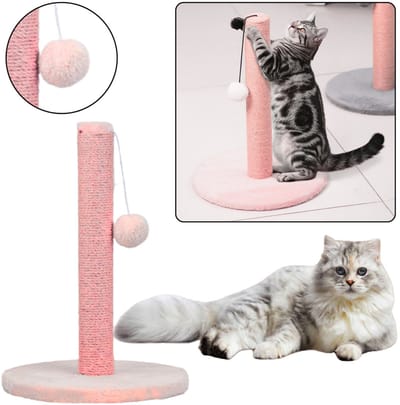 Cat Scratcher Krabpaal Toren Roze 40 Cm X 30 Cm