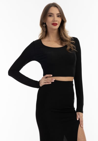 faina Cropped jerseytopje