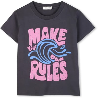 Billieblush U21751 T-shirt Met Korte Mouwen Grijs 8 Years Meisje