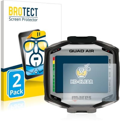 BROTECT - Screenprotector voor Mares Quad Air - Folie Beschermfolie transparant 2 Stuks