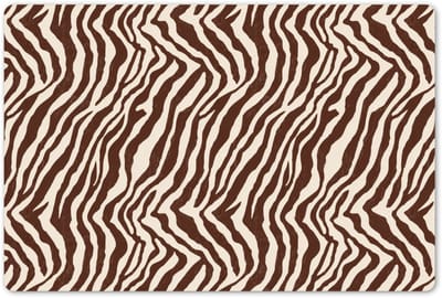 Placemats 45x30 cm - Placemat kunststof - 1 stuk - Zebra - Patroon - Zwart - Wit - Borden onderleggers - Decoratie voor op tafel - Keuken tafeldecoratie accessoires - Vinyl onderlegger - Tafelversiering