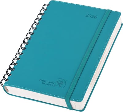 Dagplanner A5 Spiraalgebonden Agenda Dagelijks Overzicht 30 Minuten Intervallen Maandtabbladen