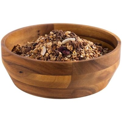 GGM Gastro (6 Stück) Schale - ACACIA - Akazienholz - 2,5 Liter - Ø 250mm - Braun