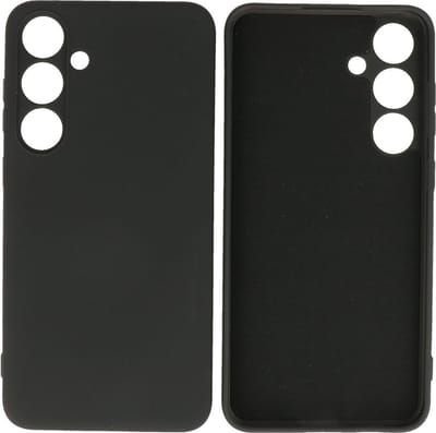 Fashion Backcover Telefoonhoesje - Color Hoesje - Geschikt voor de Samsung Galaxy S24 FE - Zwart