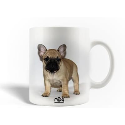 Mug en Céramique Le Bouledogue Français Petit Chien Gai Joueur Et Très Intelligent