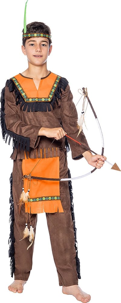 FUNIDELIA Indiaan Kostuum Deluxe voor jongens - Maat: 97 - 104 cm