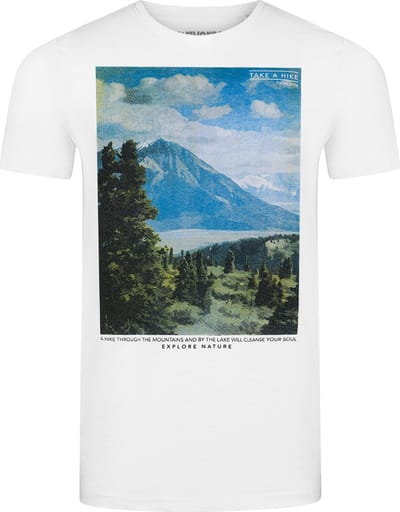 riverso Heren T-Shirt RIVLukas regular fit Wit S Ronde Hals Volwassenen - gemaakt van 100% katoen