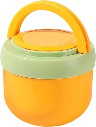 Geïsoleerde lunchbox - Thermos container - Warme maaltijden bewaren - Drievoudige siliconen afdichting - 600 ml inhoud - Rood