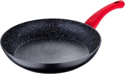 Koekenpan 26 cm Gietaluminium Met Marmeren Antiaanbaklaag Geschikt Voor Alle Warmtebronnen