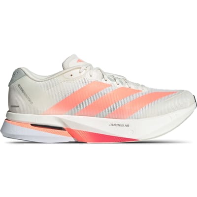 Adidas Adizero Boston 13 Sneakers Heren - Wit - Maat 47 1/3 - Mesh/Synthetisch