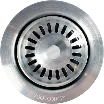 Keukengootsteen Afvoer - Afvoerflens Stopper - Keuken Installatie - Heavy Duty Roestvrij Staal - 3.5 Inch - Zilver