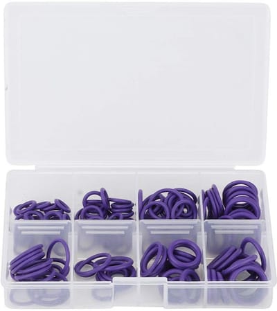 Dailygoods- O-ring Set 145 Stuks - A/C Systeem Afdichtingen - HNBR Materiaal - Corrosieweerstand - Slijtvast - Voor Waterlekkage Preventie