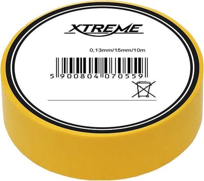 isolatie tape - geel - 15mm - 10 Meter