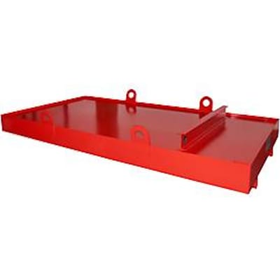 Containerbak CW 3, staal, voor afzetcontainer tot 10 m³, neigingshoek 5°, 3300 x 2030 x 560, RAL3000