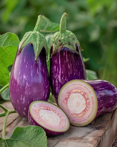 2 sets - Aubergine Zaden Prosperosa Solanum Melongena Middelvroeg Ras