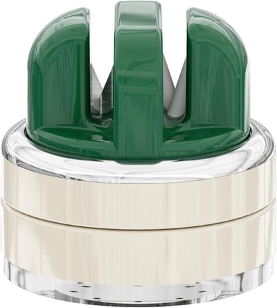 2-in-1 Messenslijper - Anti Slip Knife Sharpener - Doortrekslijper - Doortrekslijper - Aanzetstaal - Messenslijper met Zuignap - Handenvrij - Groen