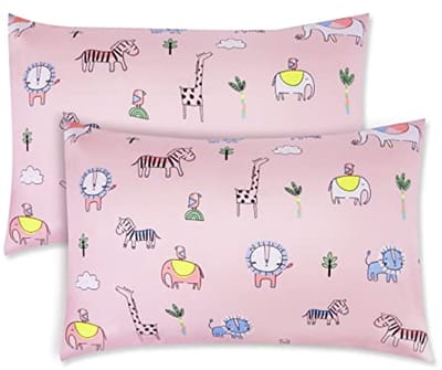 Zachte Baby Peuter Kussenhoezen - 2 Pack Katoenen Kussenhoezen voor Kinderen, Perfect voor Thuis en Op Reis