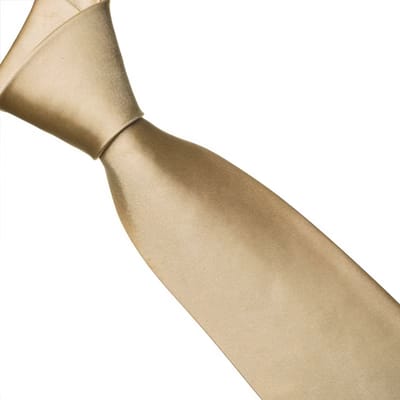 Stropdas - Satijnen look - Smalle stropdas - Glanzend - Tie - Polyester - Accessoire - Elegante das - Chique stropdas - Feestelijke gelegenheden - Party outfit - Champagne - Jonyx