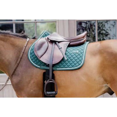 Kentucky Horsewear - Zadeldoek diamond rope jumping dannengroen