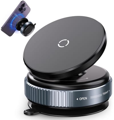 longziming -Magnetische 360° Telefoonhouder met Zuignap – Verstelbare Handsfree Houder voor Auto, Fitness, Spiegel & Gladde Oppervlakken