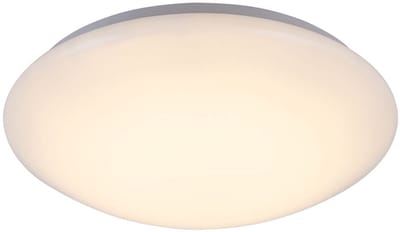 Plafondlamp LED plafondlamp woonkamer wit rond, metaal acryl, 16W 880lm warm wit, DxH 34,5x9 cm