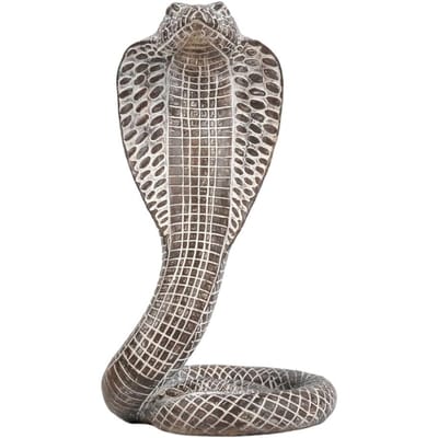 Levensecht 3D Cobra Model Schalen Slang Gesimuleerde Cobra Figuur Huisdecoratie Hars Dier Simulatie Model Kerstmis