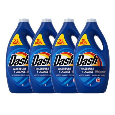 Dash wit Vloeibaar Wasmiddel - 4x50 wasbeurten - 2250ml