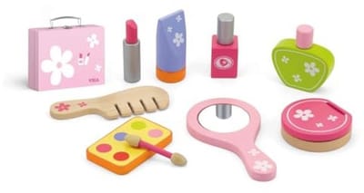 Cosmetica-koffertje voor kinderen met make-up en accessoires