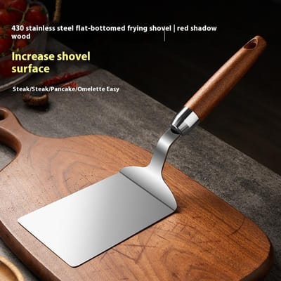 Kit d'accessoires pour plancha Spatule de grill Grattoir Retourneur Acier inoxydable Viande de bœuf Grill à dessus plat Accessoires de cuisine gray
