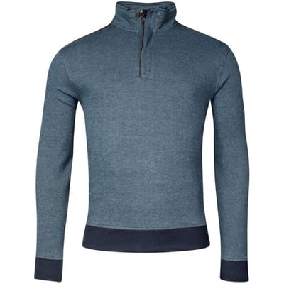 Baileys Trui Sweat Halfzip Jacquard Doubleface Interlock Adriatic Blue / male