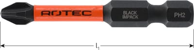 Rotec IMPACT insertbit PH 1 L=50mm E 6,3 BASIC