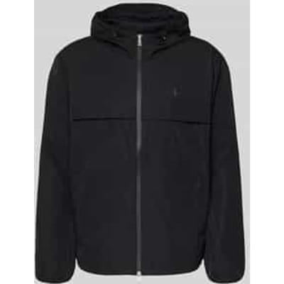 Regular fit Regenjack met gestikt logo