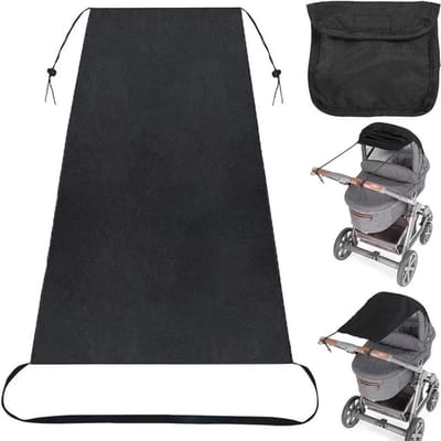 Garpex® Zonnescherm Kinderwagen - Verstelbaar - Waterdicht - Eenvoudig te bevestigen
