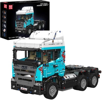 Mouldking 13203 - Scania Vrachtwagen - Bouwset - Trekker - RC Bestuurbaar - 2060 onderdelen - Past op de bekende merken