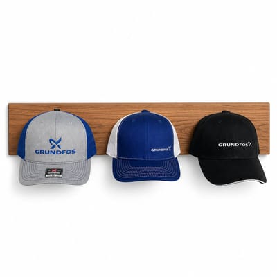 Set van 3 Baseball Cap Houders – Onzichtbare Wandhouder voor Caps en Hoeden – Minimalistische Hat Display Organizer – Wit