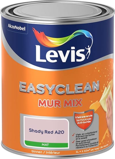 Levis - Easyclean Mur Mat Mix - Shady Red A20 - Mengverf - 1 L
