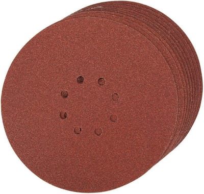 Geperforeerde Schuurpapier Schijven 225 mm 60 Grit met Klittenbandbevestiging 10 Stuks