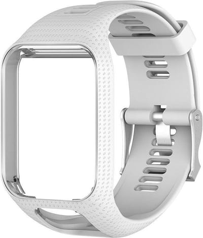 KELERINO. Siliconen bandje geschikt voor TomTom Runner/Spark modellen - Wit