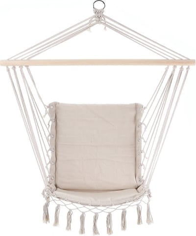 Detex Hangstoel Crème 55x100cm met franjes