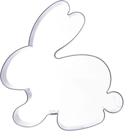 Koekjessnijder Edelstaal Haas 10 cm - Vormen - Uitsteekvorm - Cookie - Cutter - Uitsteekvormpjes - Koekjes - Bakken