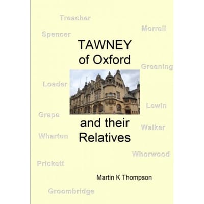Tawney Of Oxford - Martin K Thompson